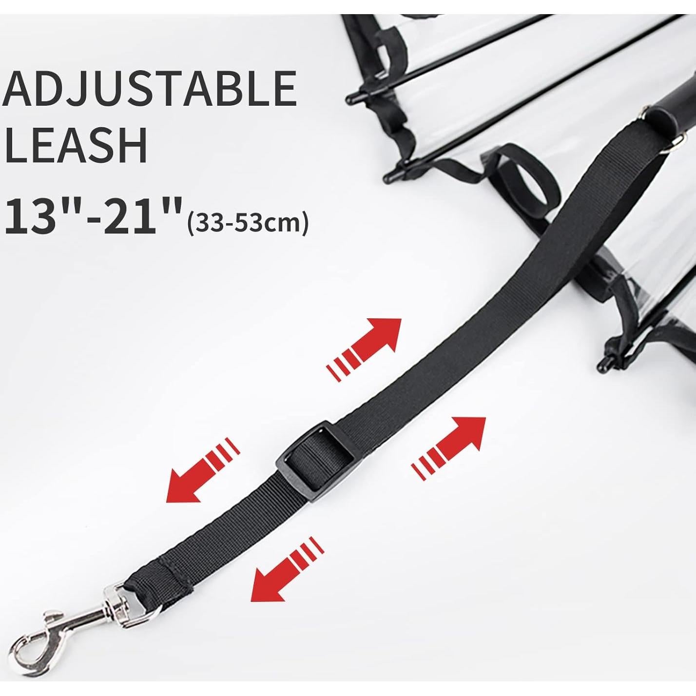 Paraguas para Perros LESYPET con Correa Ajustable 44x12cm