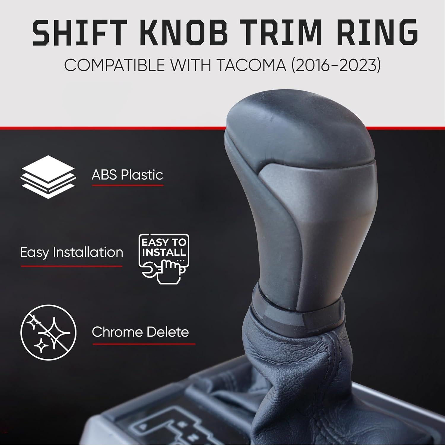 Anillo de Recorte de Perilla AJT Design para Toyota Tacoma 2016-2023