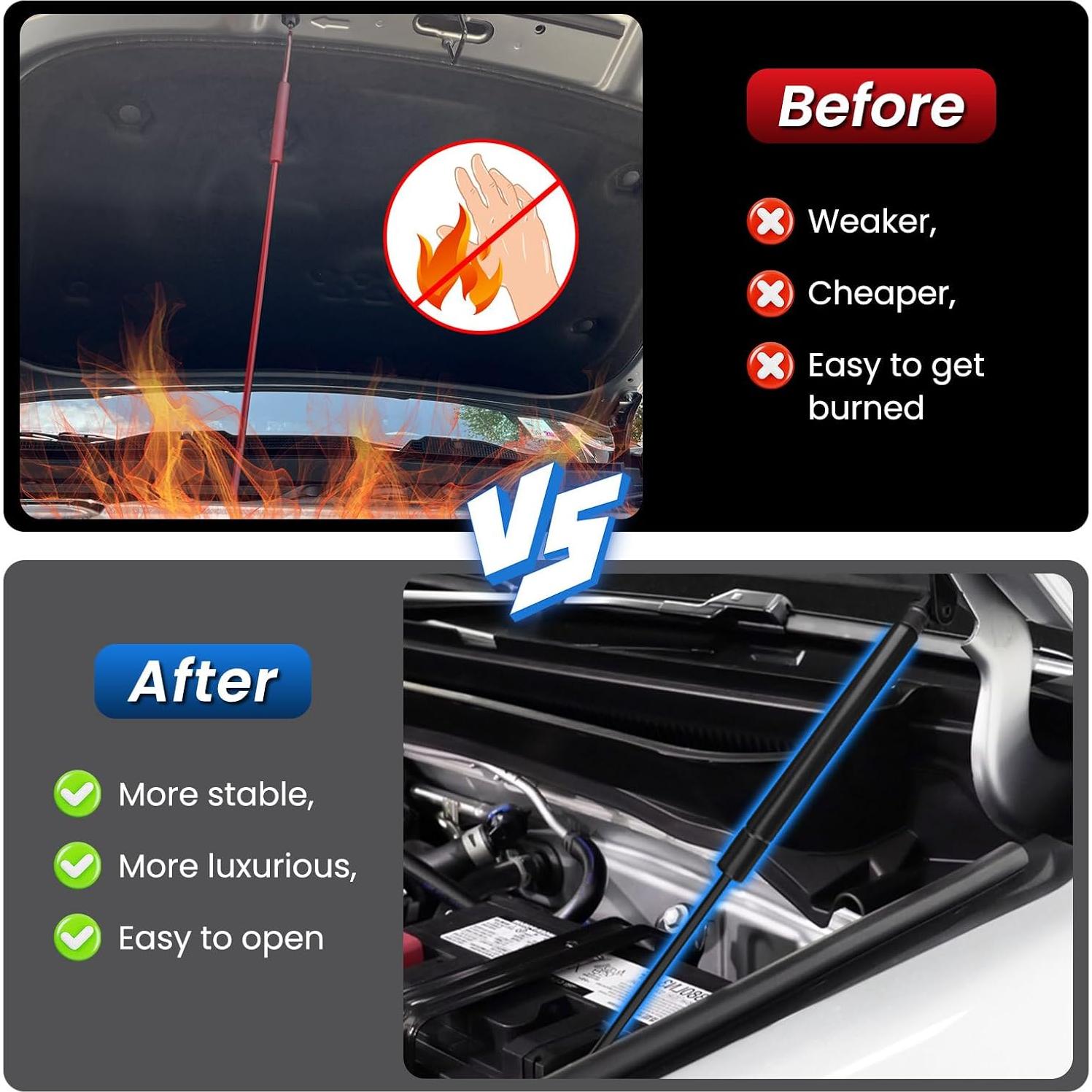 Amortiguadores de Capó TECHPICCO para Toyota Tacoma 2024-2025