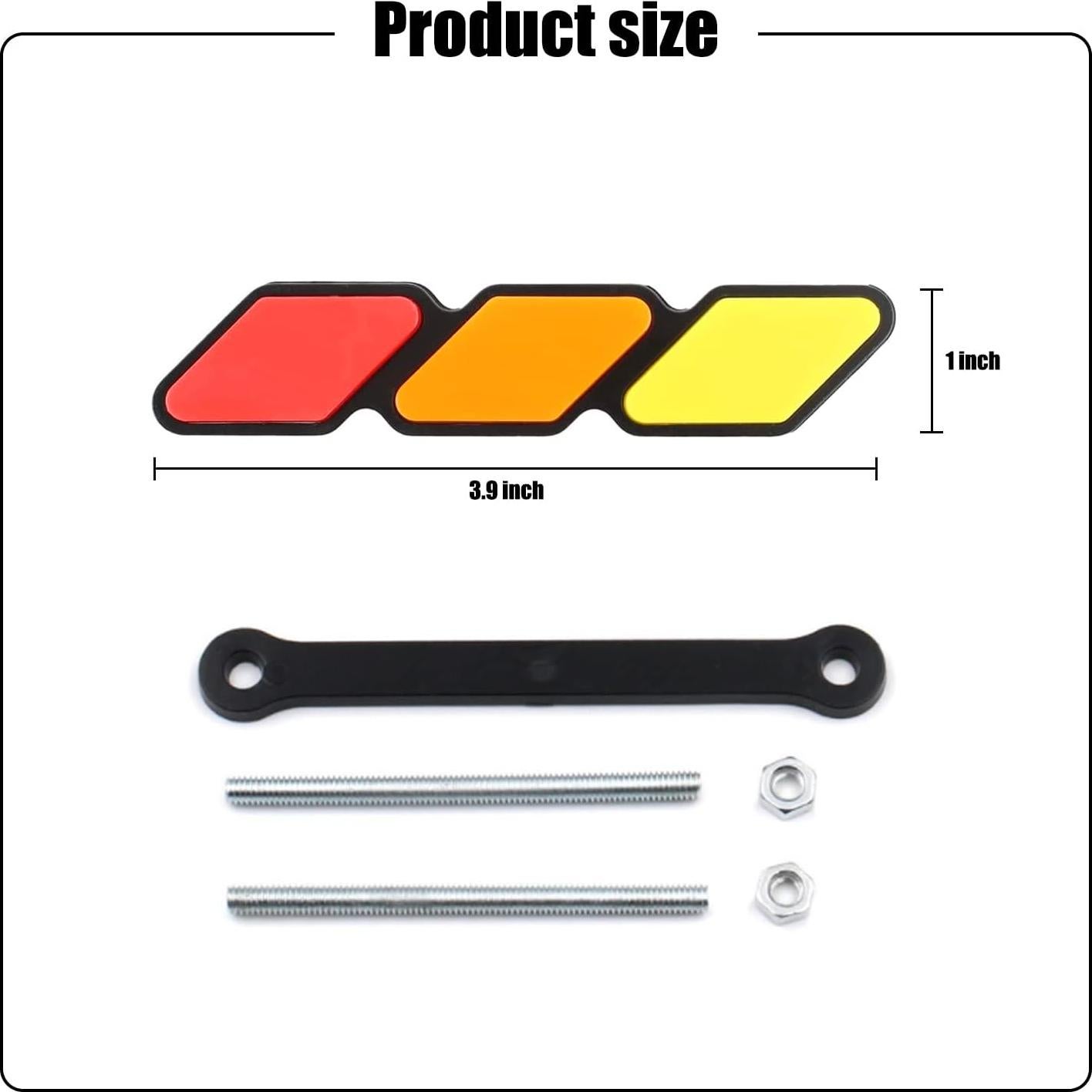 Emblema de Parrilla Tricolor Jawmoy para Toyota 4Runner Tacoma