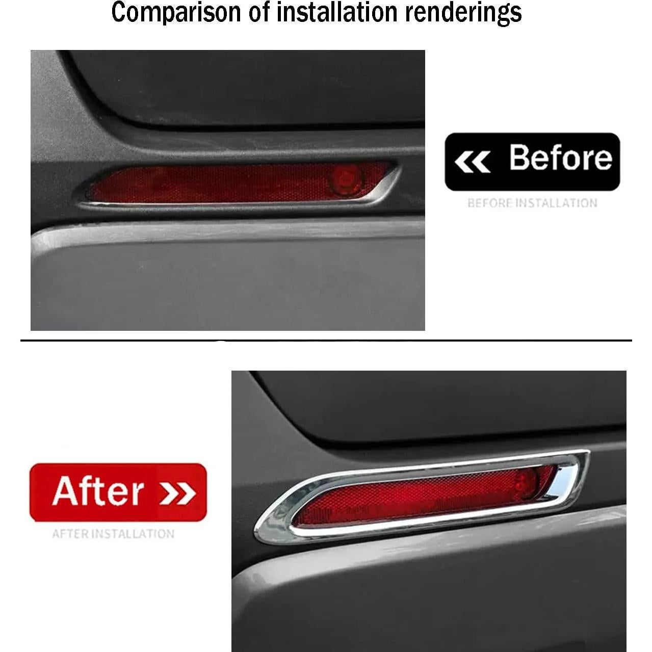 Cubierta Reflector Trasero Toyota RAV4 2019-2024 KELEIMAI 2 Pcs