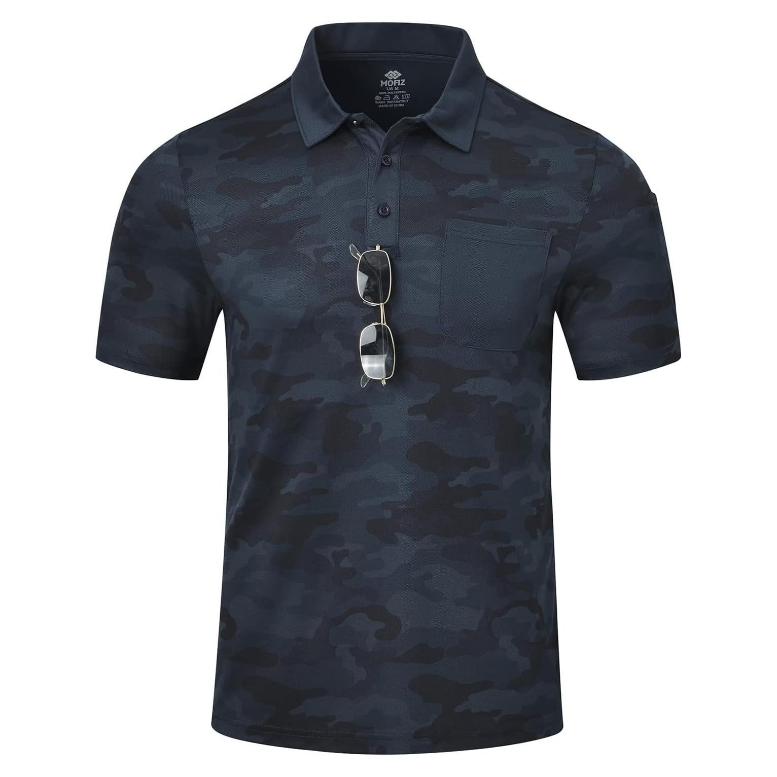 Camisa Polo MoFiz Camo Hombre Secado Rápido UPF 50+