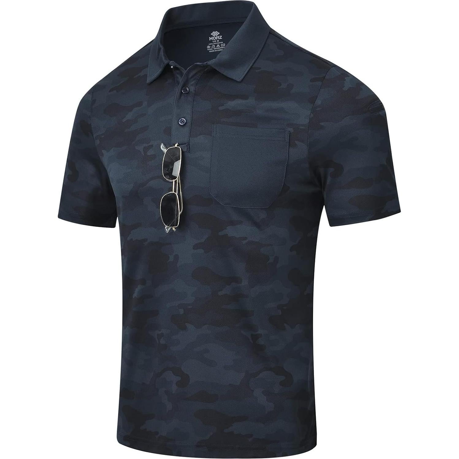 Camisa Polo MoFiz Camo Hombre Secado Rápido UPF 50+