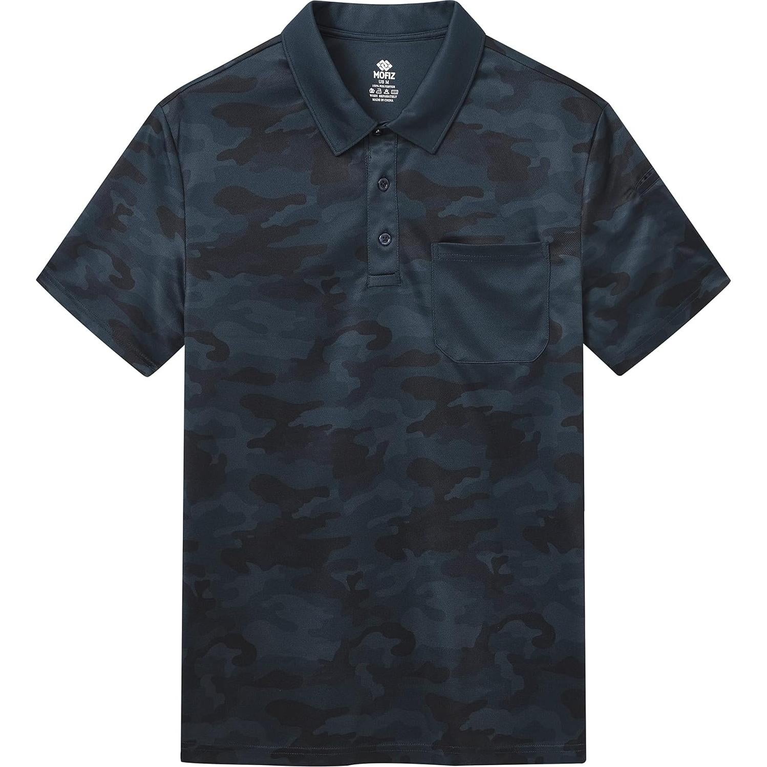 Camisa Polo MoFiz Camo Hombre Secado Rápido UPF 50+