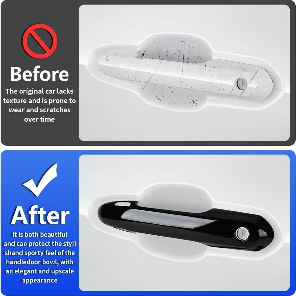 Cubierta de Manija de Puerta LUNQIN para Toyota RAV4 2019-2025