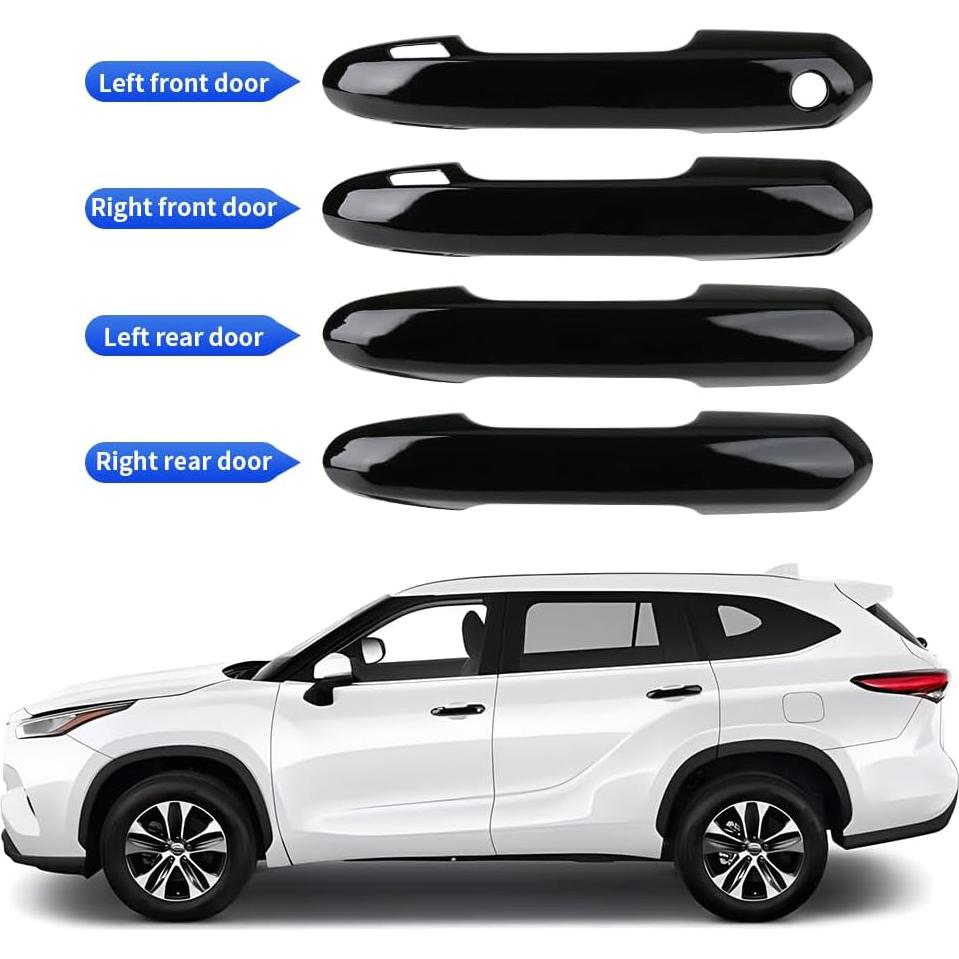 Cubierta de Manija de Puerta LUNQIN para Toyota RAV4 2019-2025