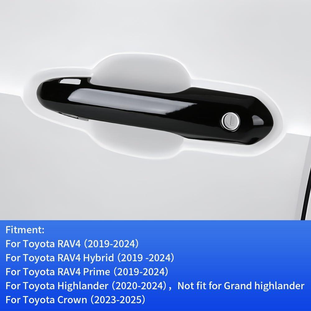 Cubierta de Manija de Puerta LUNQIN para Toyota RAV4 2019-2025