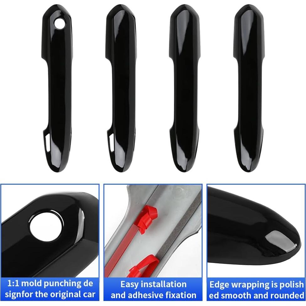 Cubierta de Manija de Puerta LUNQIN para Toyota RAV4 2019-2025