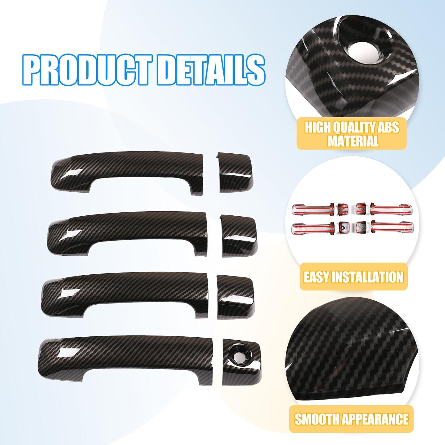 Cubierta de Manija de Puerta Exterior LLKUANG Toyota Tundra 2007-2021