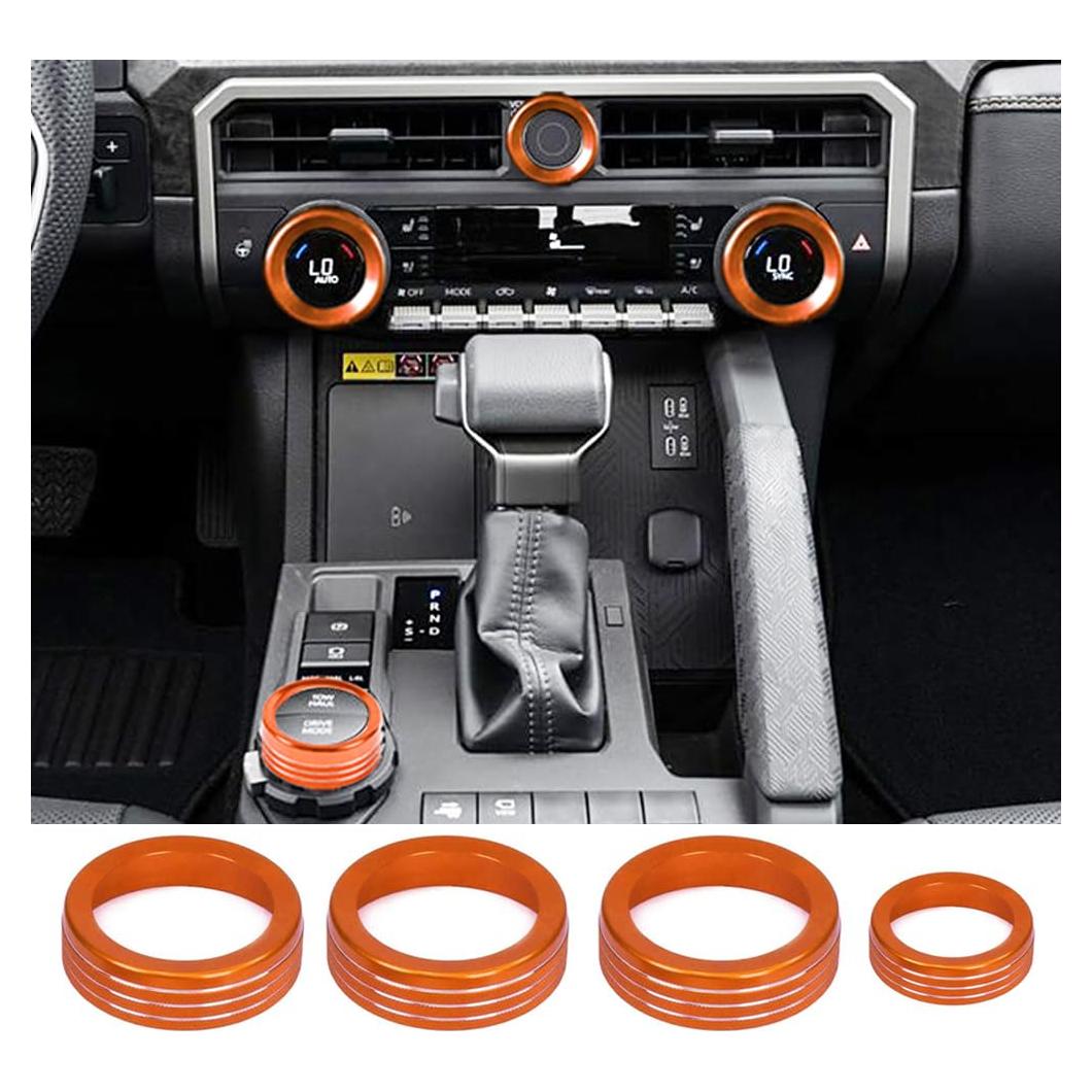 Cubierta de Control de Audio Toyota Tacoma 2024-2025 Naranja