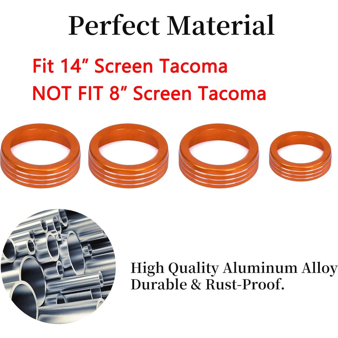 Cubierta de Control de Audio Toyota Tacoma 2024-2025 Naranja