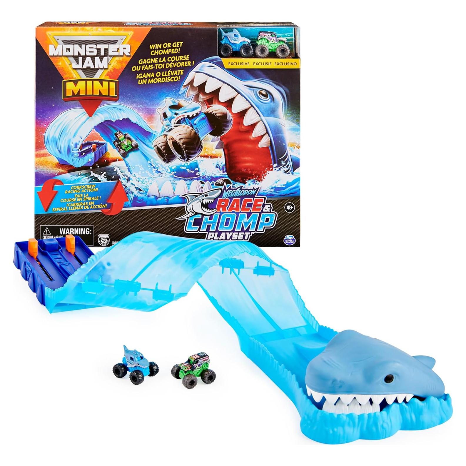 Mini Megalodon Carrera y Juego de Mordida Spin Master