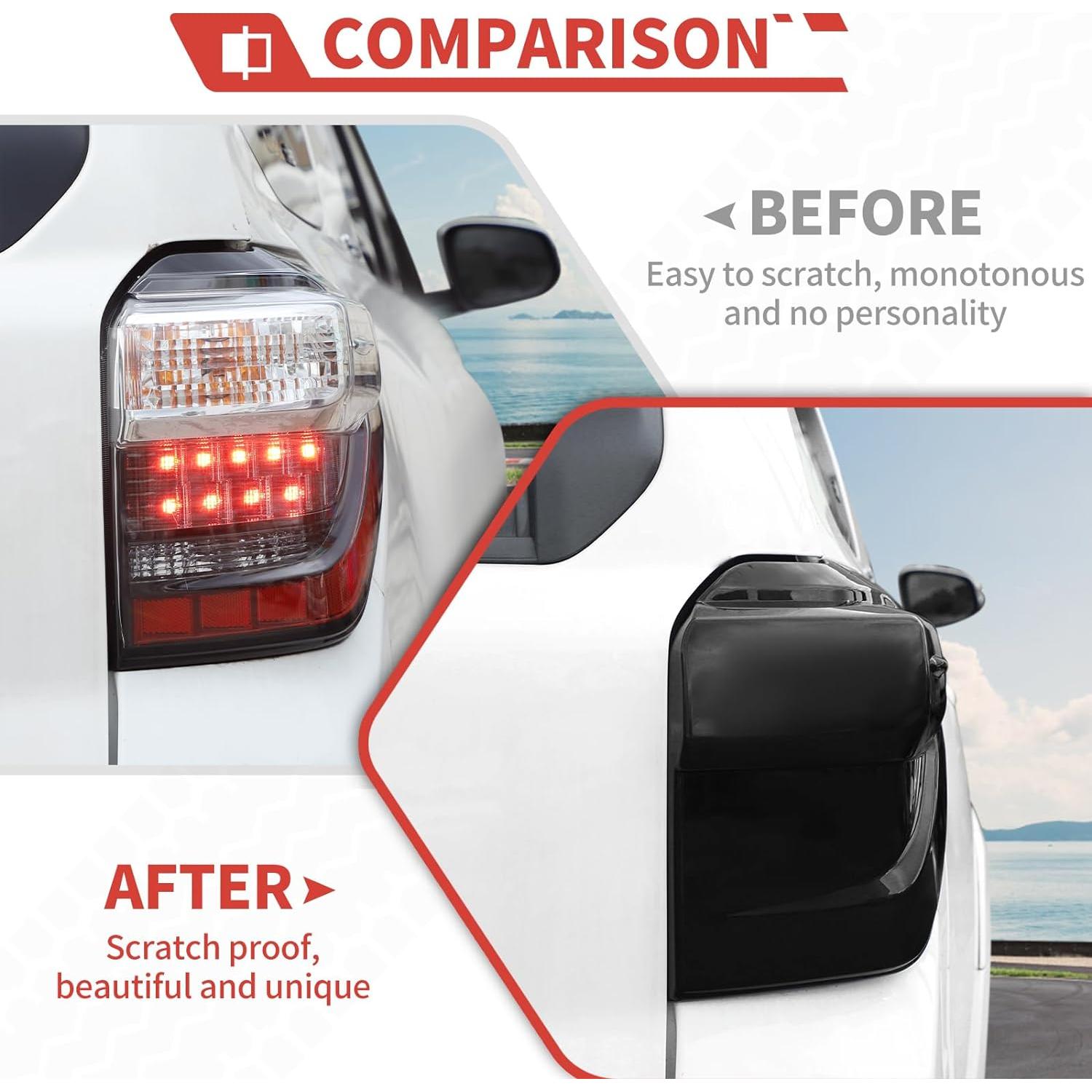 Cubierta de luz trasera ahumada Amayum para Toyota 4Runner