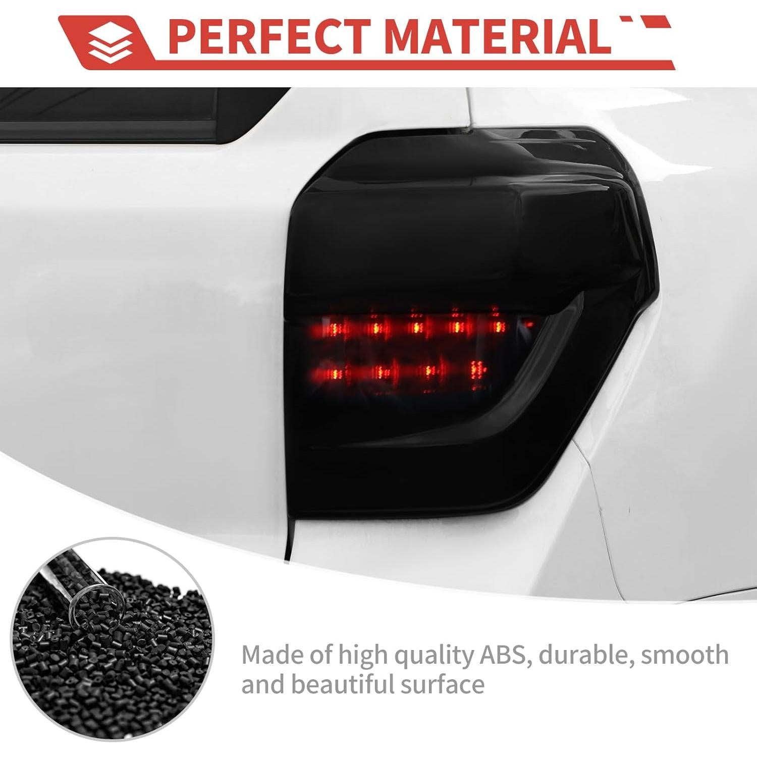 Cubierta de luz trasera ahumada Amayum para Toyota 4Runner