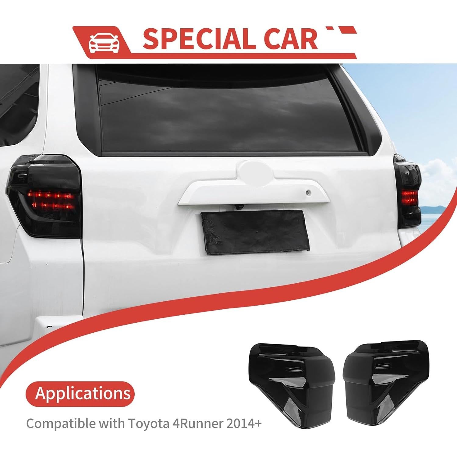 Cubierta de luz trasera ahumada Amayum para Toyota 4Runner