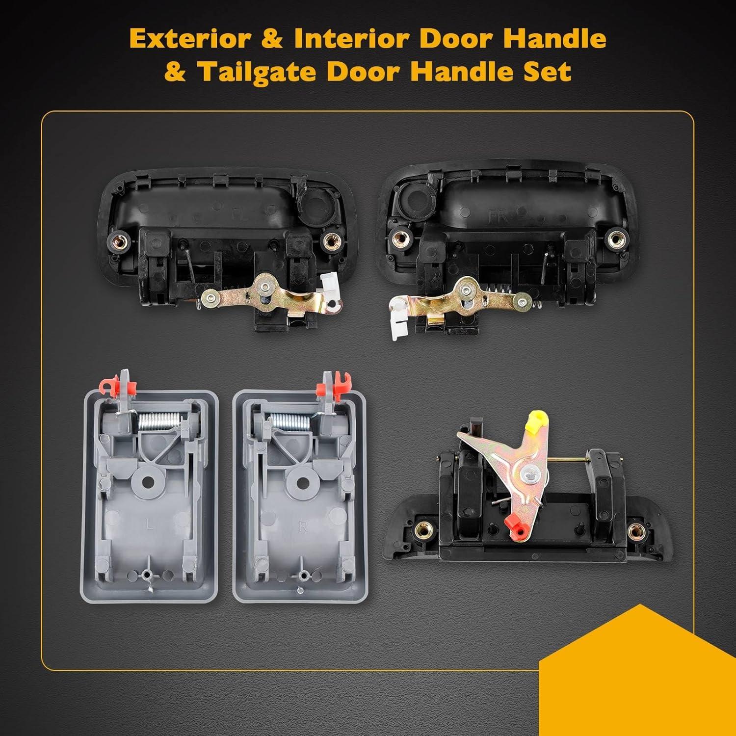 Kit de Manijas de Puerta Exterior e Interior Gledewen Toyota Tacoma 1995-2000