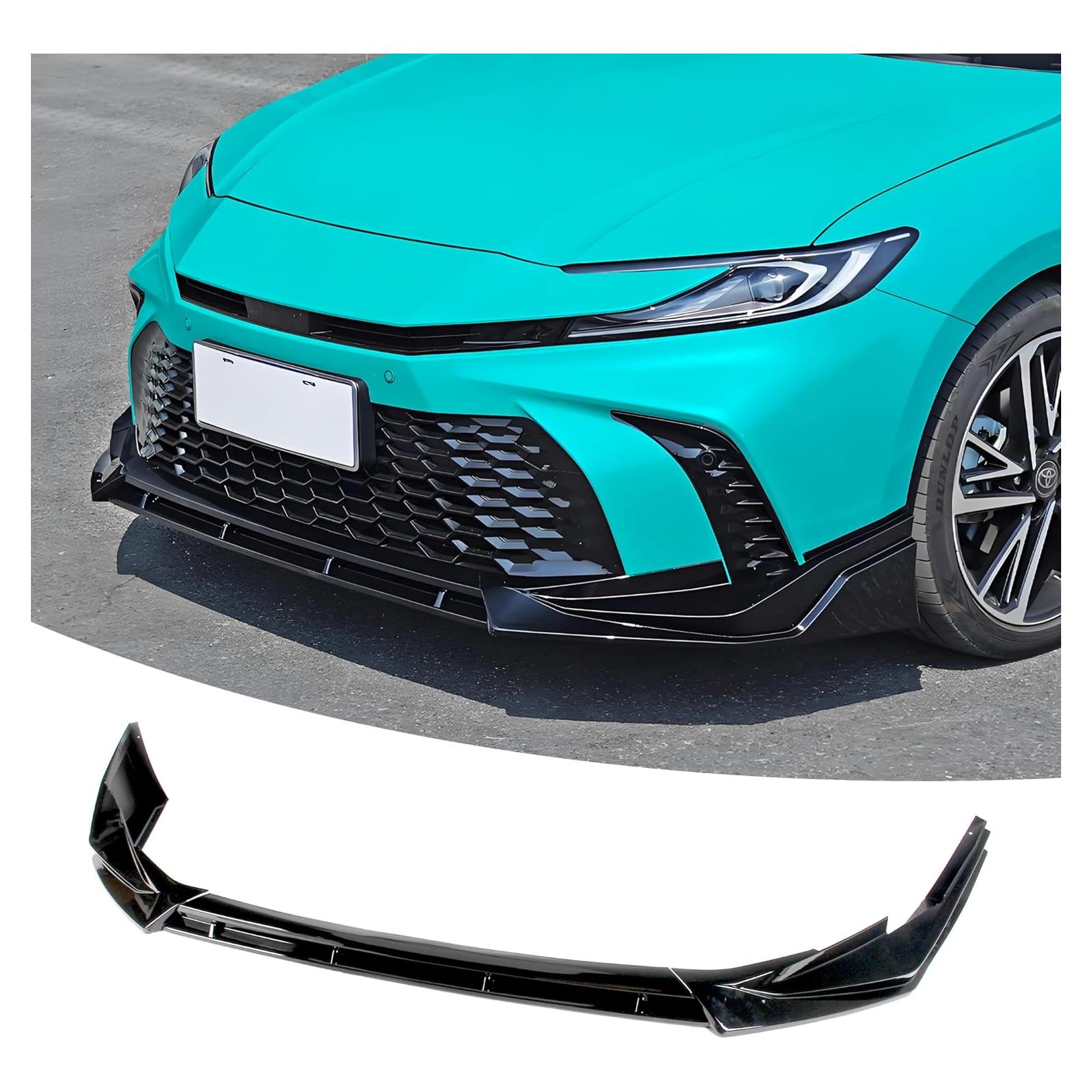 Front Bumper Lip Splitter Spoiler Fit for Toyota Camry SE/XSE 2025 2026 Air Chin Body Kit Exterior Accessories(Gloss Black)