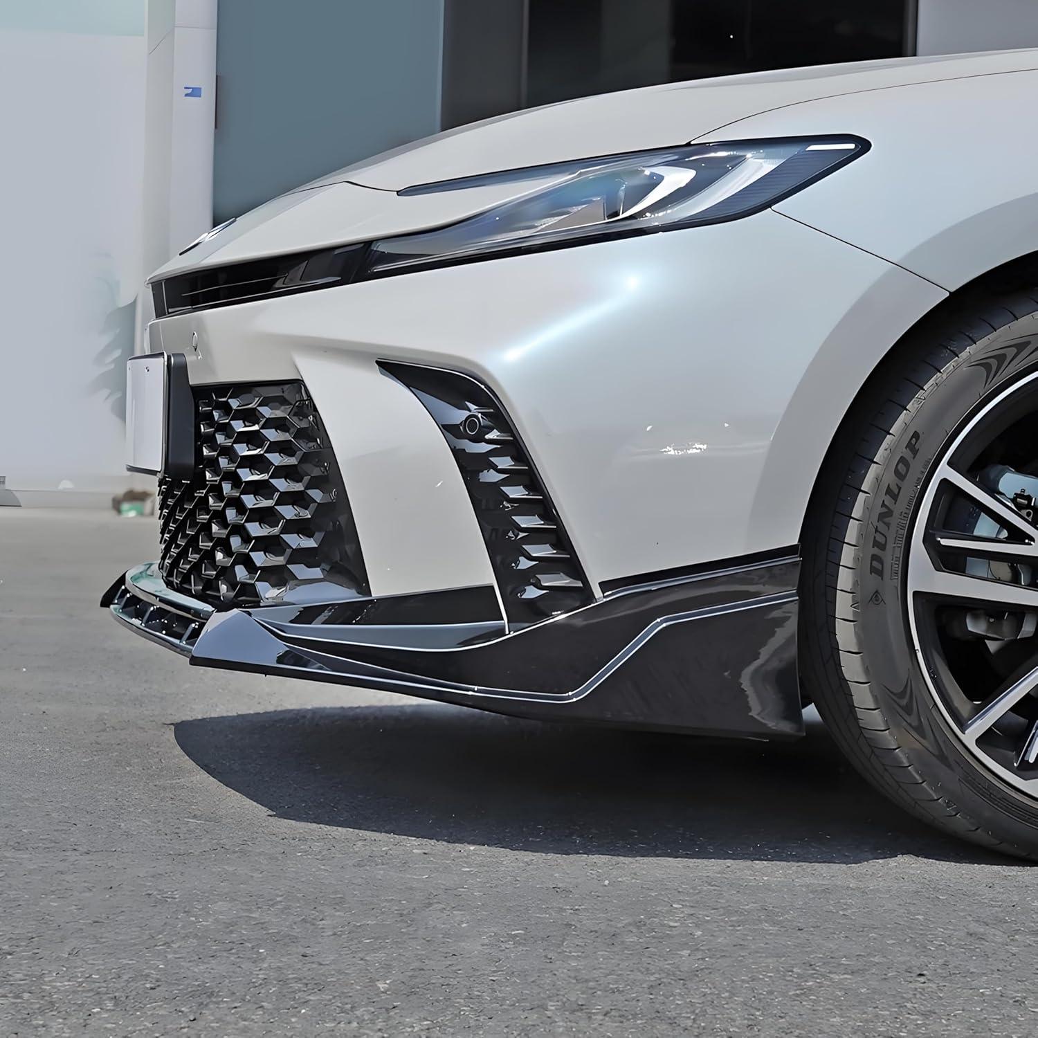 Front Bumper Lip Splitter Spoiler Fit for Toyota Camry SE/XSE 2025 2026 Air Chin Body Kit Exterior Accessories(Gloss Black)