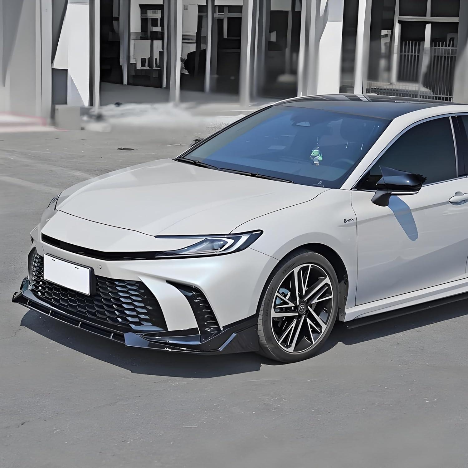 Front Bumper Lip Splitter Spoiler Fit for Toyota Camry SE/XSE 2025 2026 Air Chin Body Kit Exterior Accessories(Gloss Black)