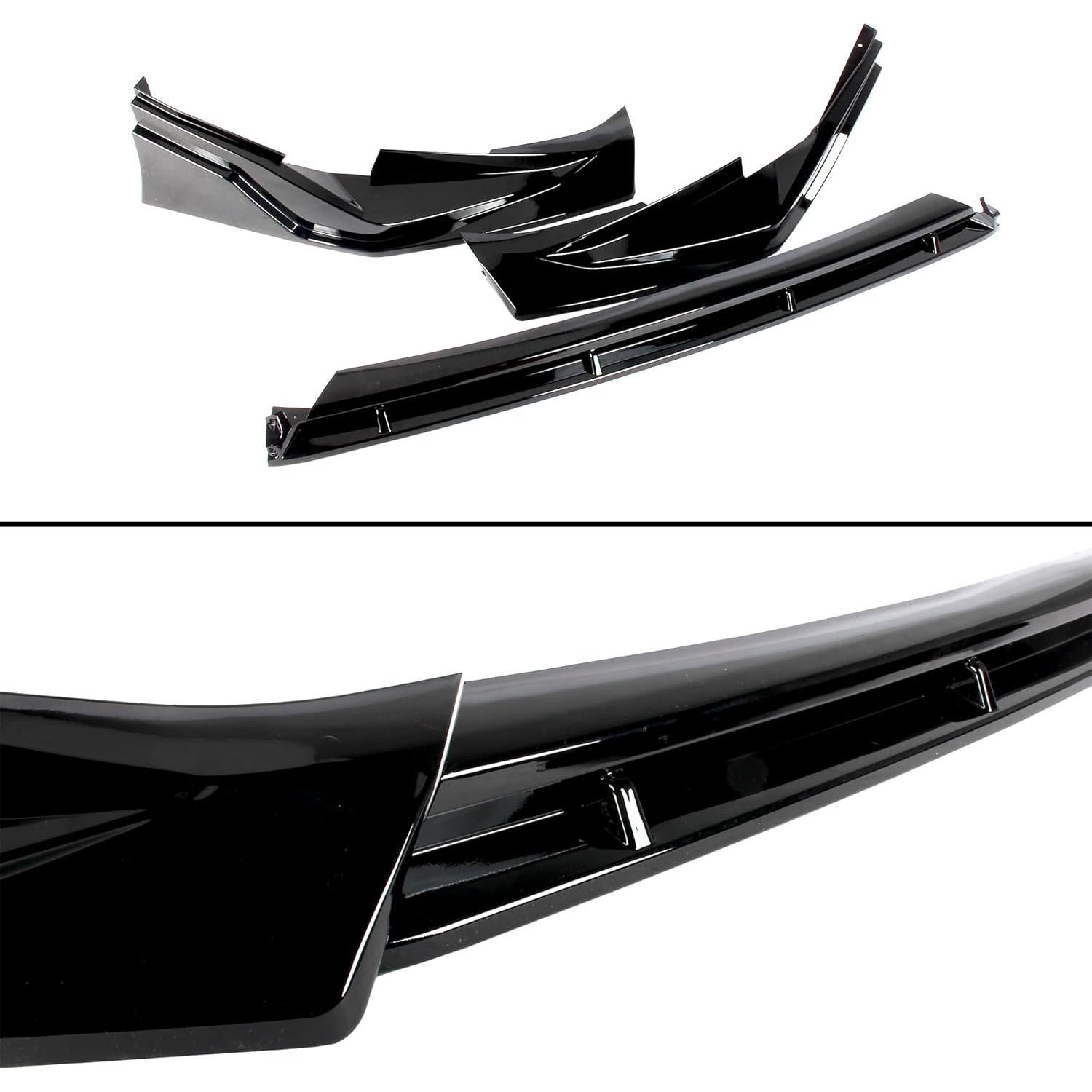 Front Bumper Lip Splitter Spoiler Fit for Toyota Camry SE/XSE 2025 2026 Air Chin Body Kit Exterior Accessories(Gloss Black)