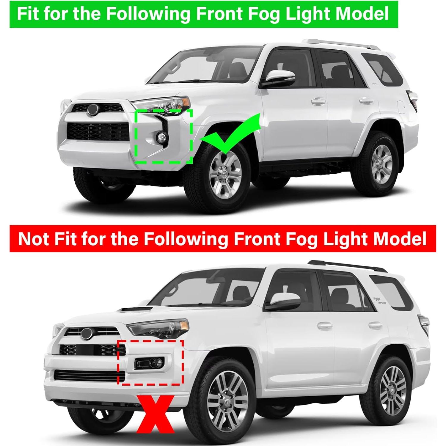 Calcomanías Luz Antiniebla Delantera RAVOTOM Toyota 4Runner 2014-2024