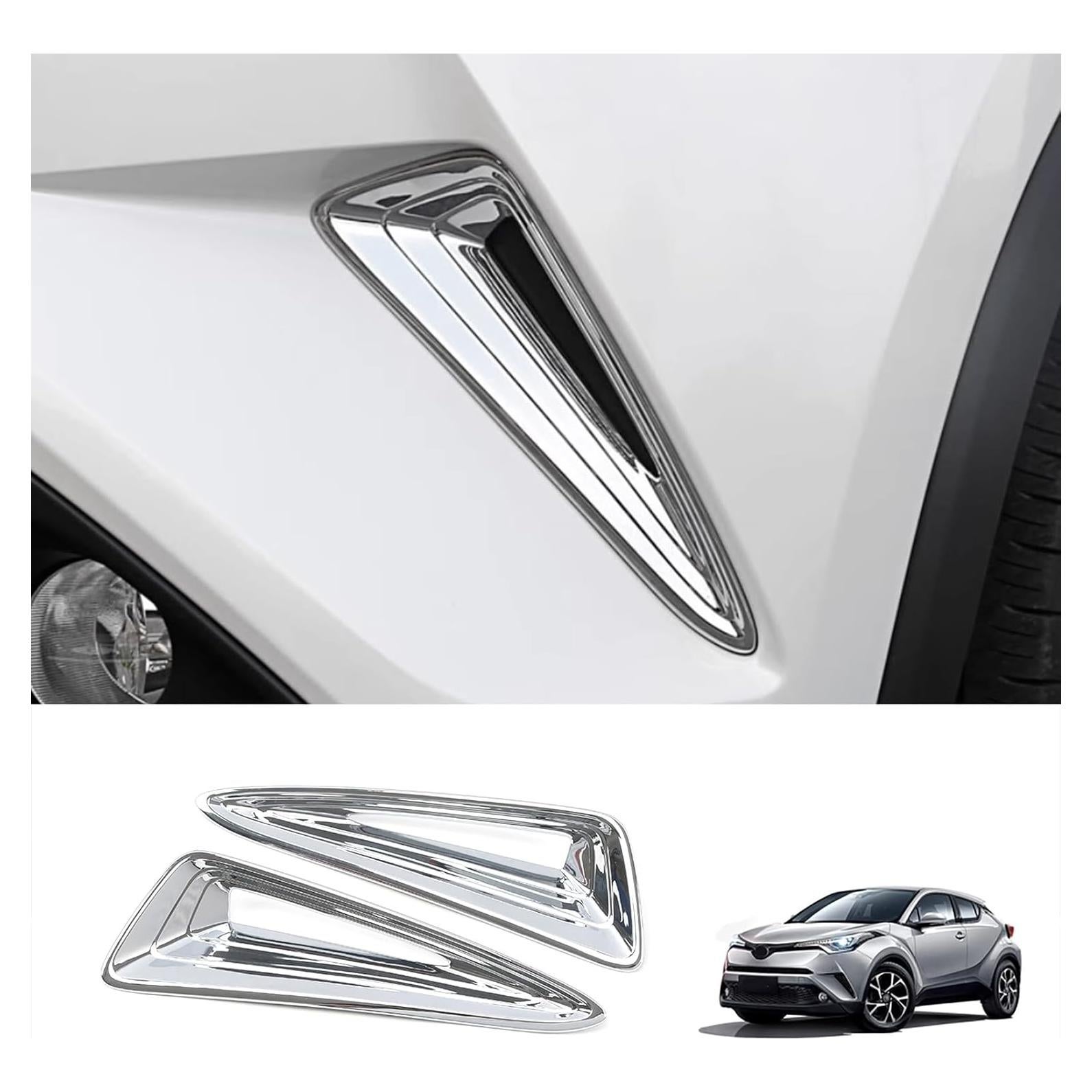 Marco de Luz de Niebla Delantera JIEOSDIN Cromo Toyota C-HR 2018-2019