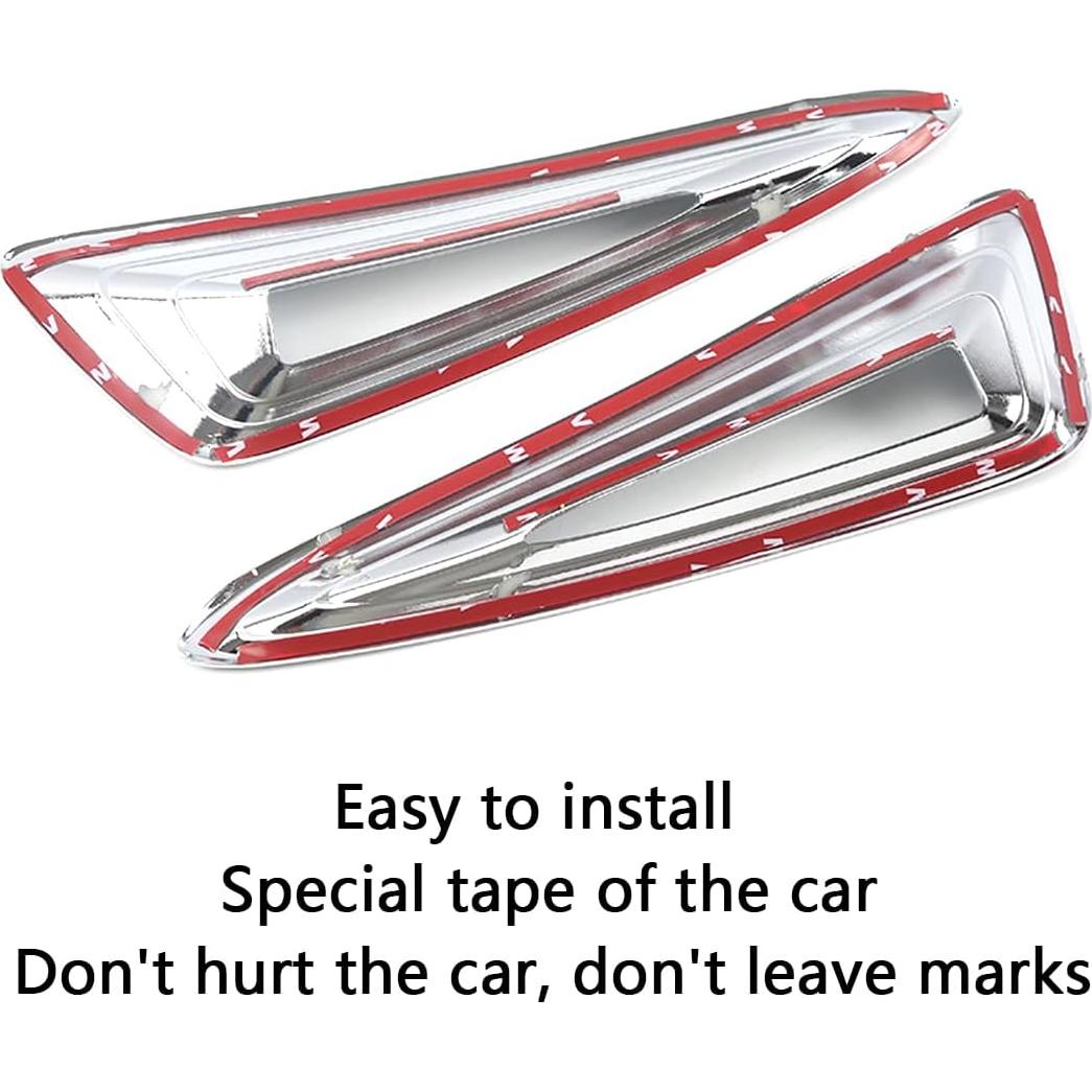 Marco de Luz de Niebla Delantera JIEOSDIN Cromo Toyota C-HR 2018-2019