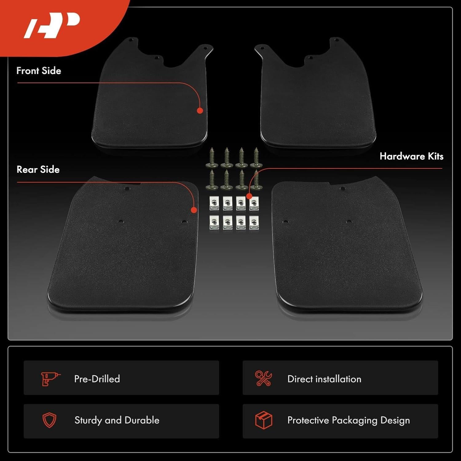 Juego de 4 Guardabarros A-Premium para Toyota Tacoma 1999-2004