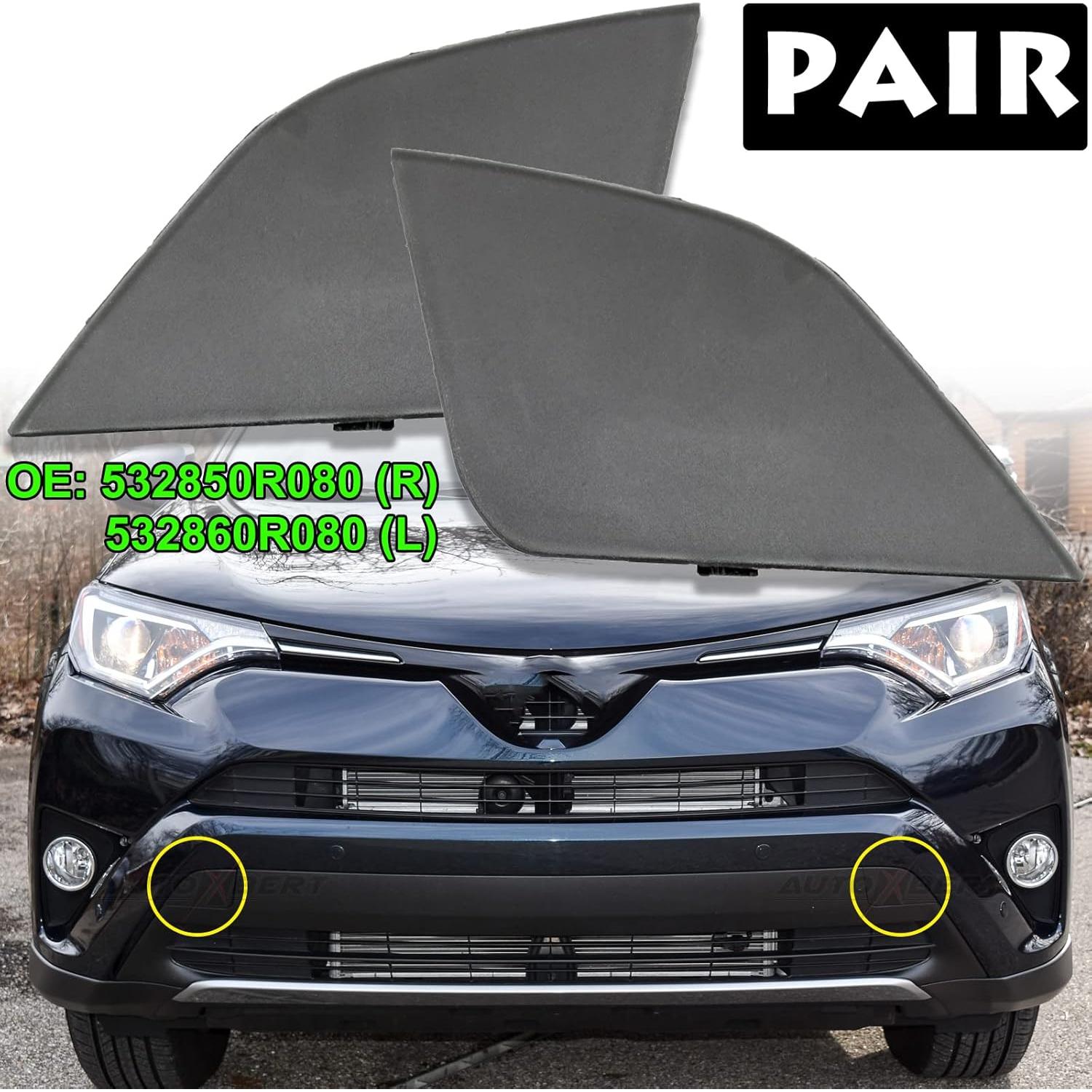Cubierta Ojo Gancho Remolque Toyota RAV4 2016-2018 2PCS