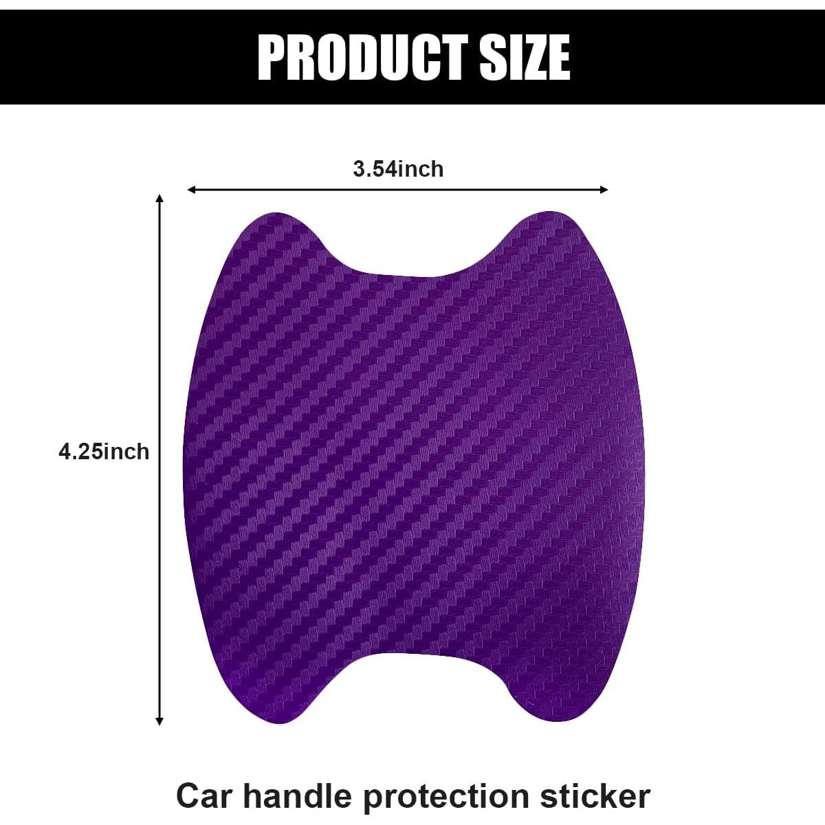 4 Calcomanías de Taza para Manijas de Auto 8sanlione Púrpura