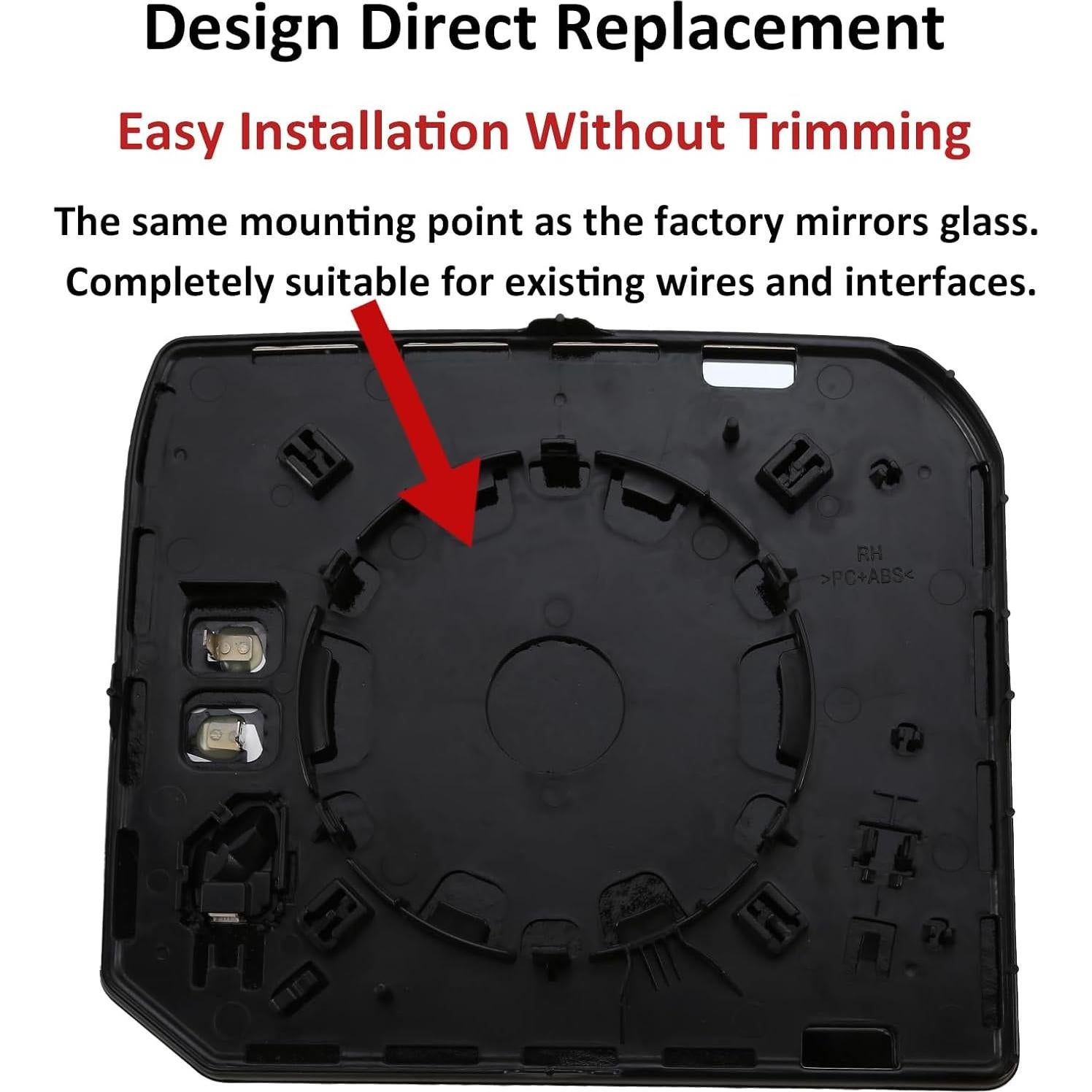 Cristal Espejo Lateral Derecho Toyota Tundra 2022-2023