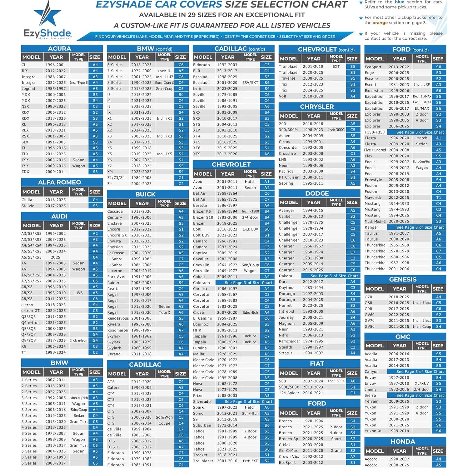 Funda para Coche EzyShade EzyAlCarCov-Reflective A5