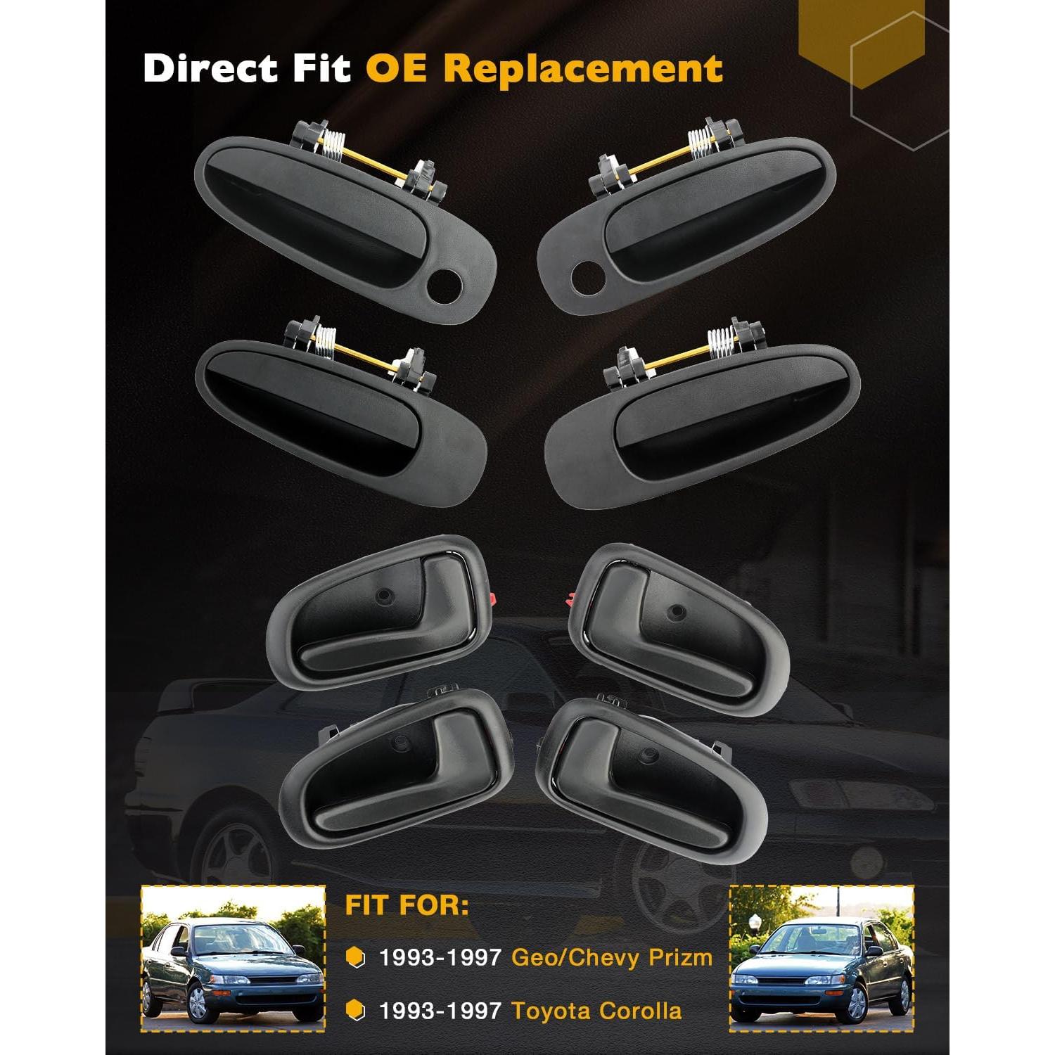 Juego de Manijas de Puerta Gledewen para Toyota Corolla 1993-1997