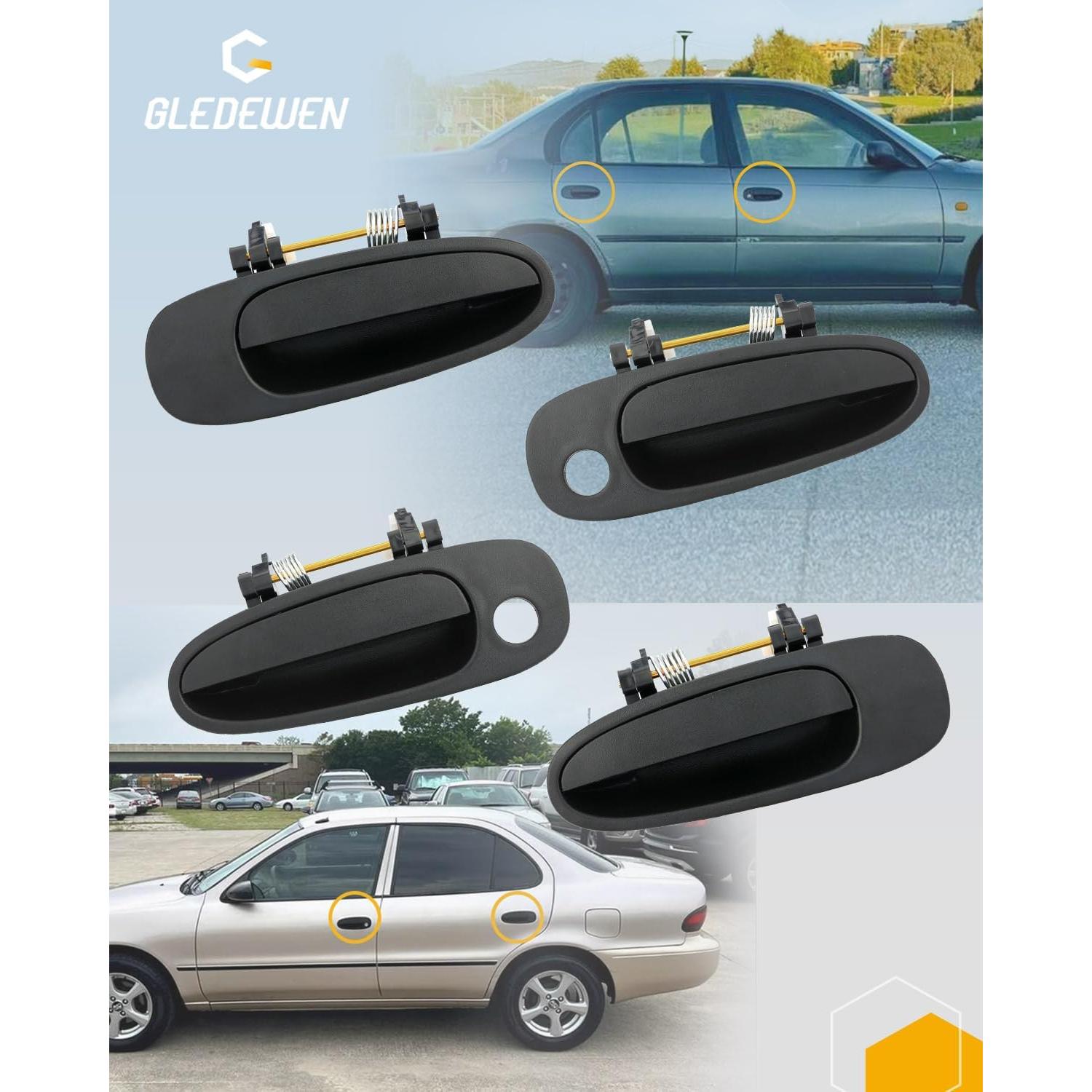 Juego de Manijas de Puerta Gledewen para Toyota Corolla 1993-1997
