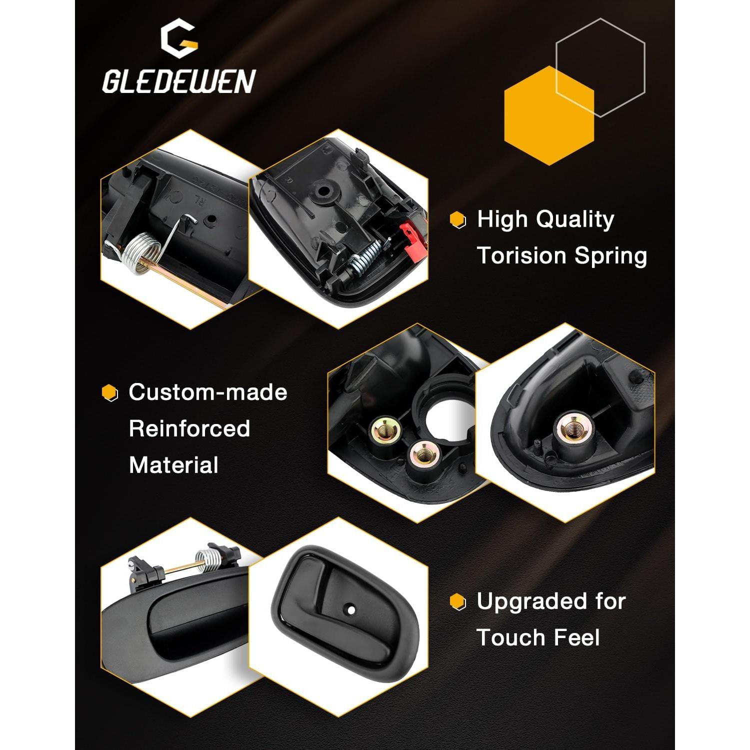 Juego de Manijas de Puerta Gledewen para Toyota Corolla 1993-1997