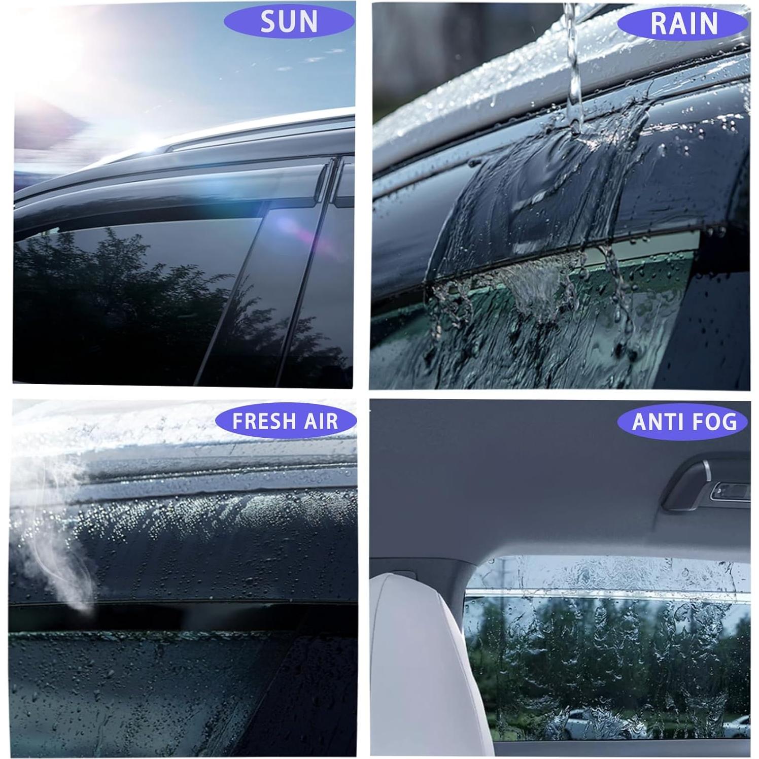 Viseras de Ventana Exteriores LIKDIKDIK para Toyota RAV4 2006-2012