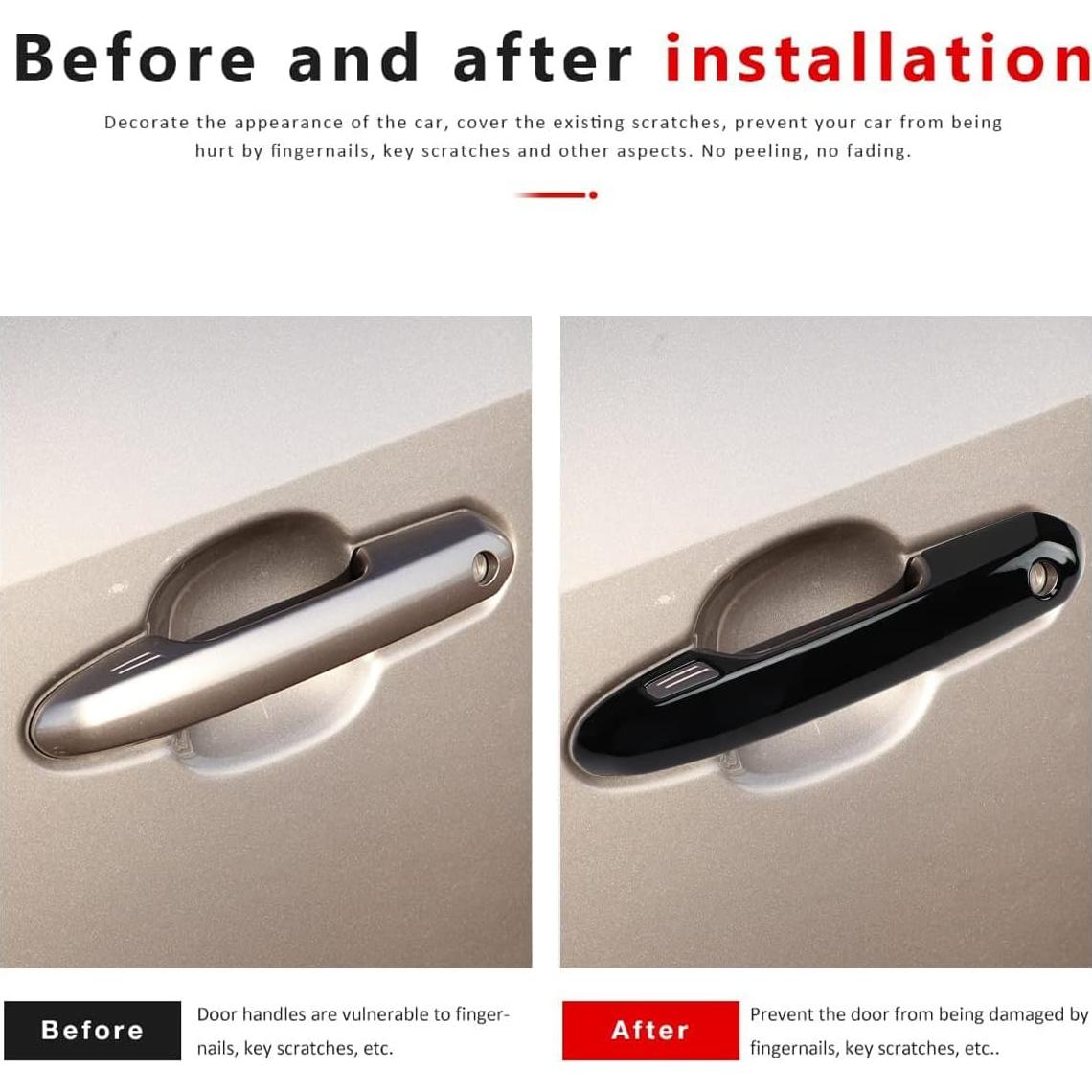 Cubierta de Manija de Puerta DLOVEG para Toyota Rav4 2019-2025