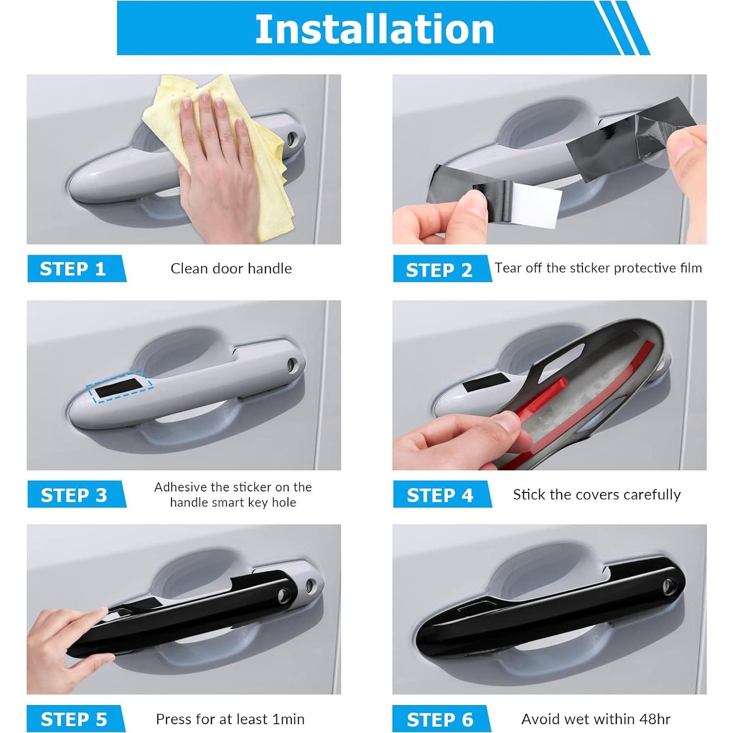 Cubierta de Manija de Puerta DLOVEG para Toyota Rav4 2019-2025