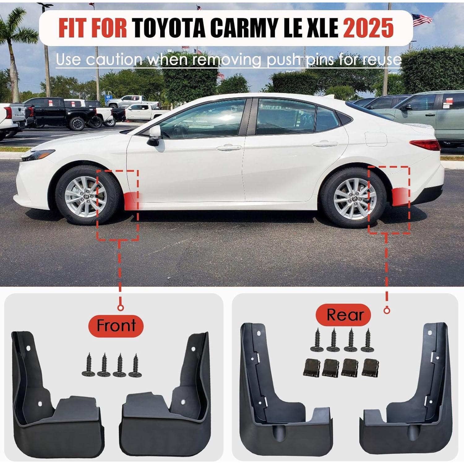 Guardabarros KEAIDAP para Toyota Camry LE XLE 2025 - 4 Piezas