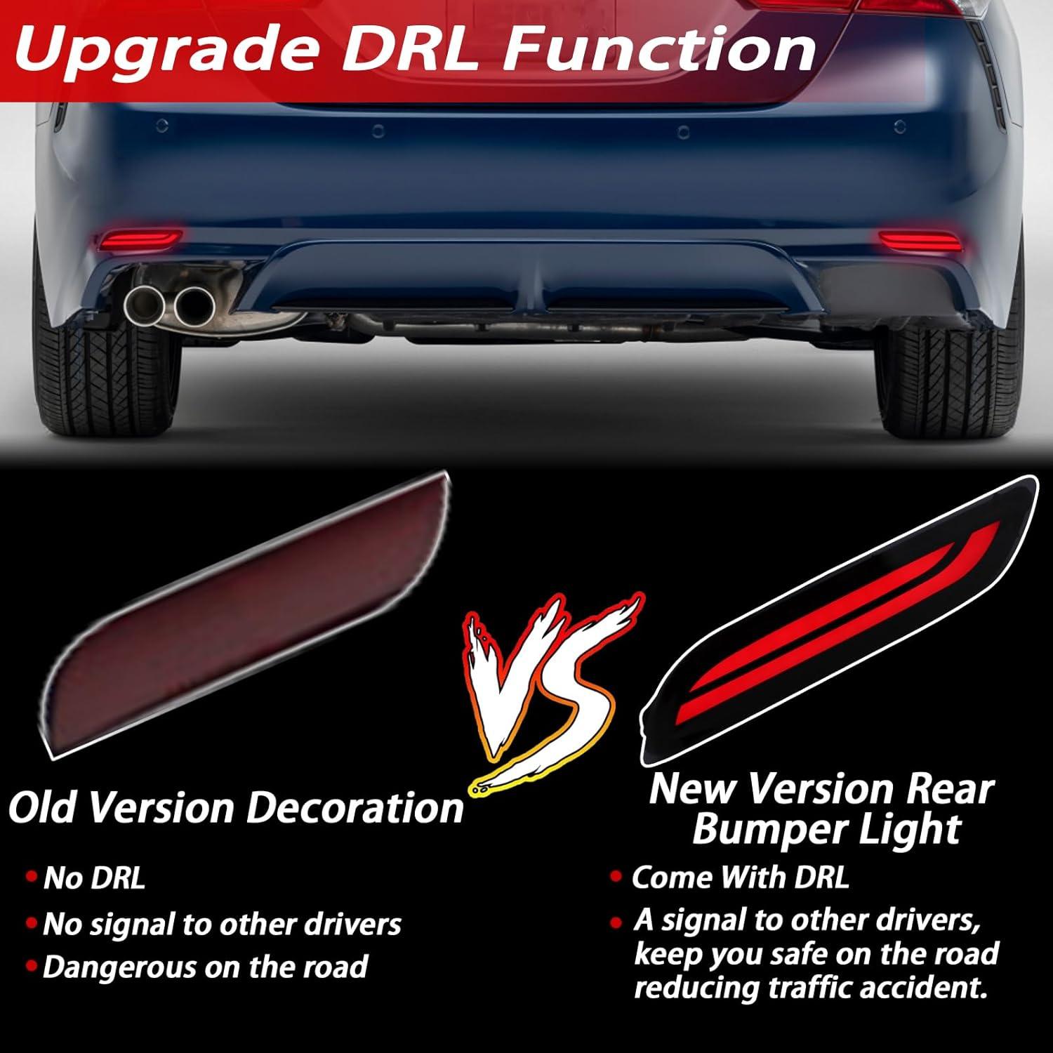 Luces Traseras LED Ahumadas BINQIGOO para Toyota Camry 2018-2023