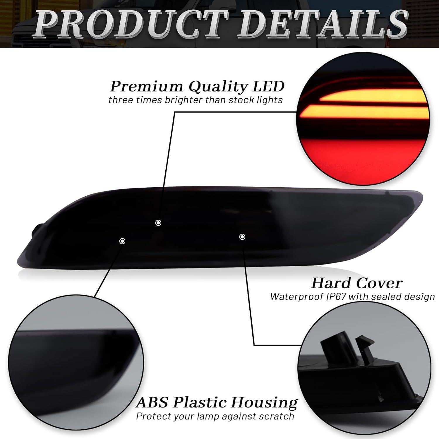 Luces Traseras LED Ahumadas BINQIGOO para Toyota Camry 2018-2023