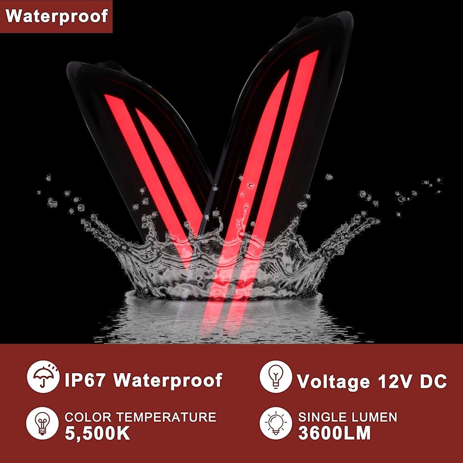 Luces Traseras LED Ahumadas BINQIGOO para Toyota Camry 2018-2023