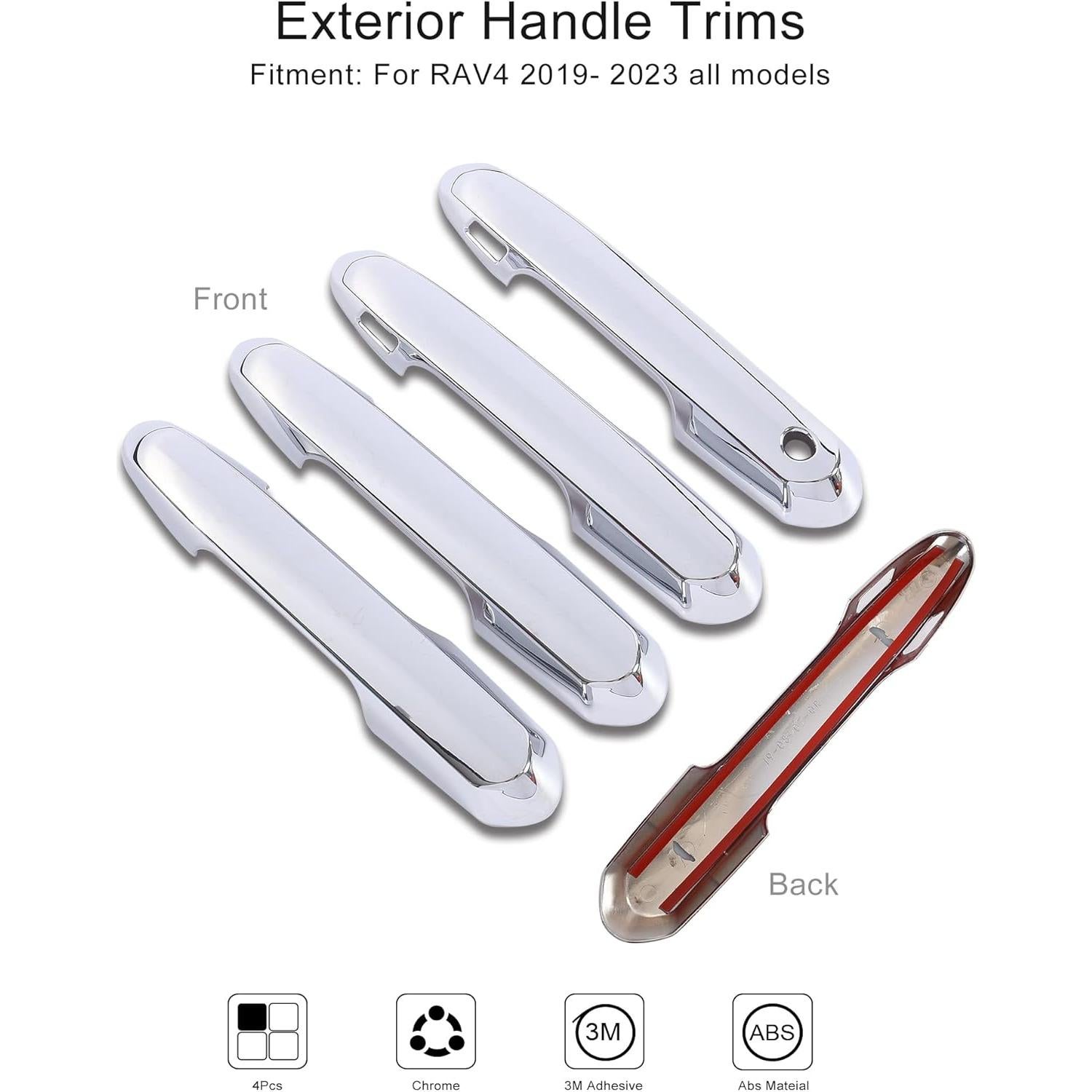 Cubiertas de Manija de Puerta YAKANEY para Toyota RAV4/Highlander