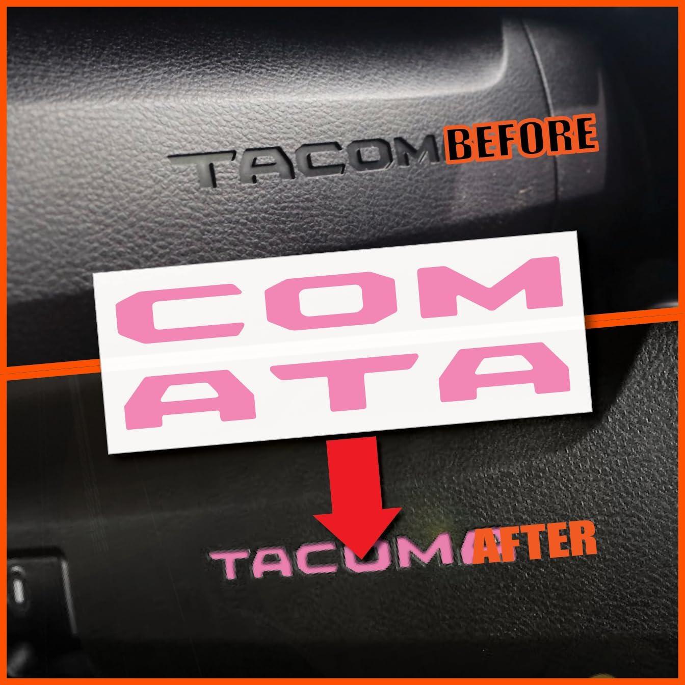 Calcomanías Vinilo UV 2 Sets Rosa Claro para Toyota Tacoma 2016-2023