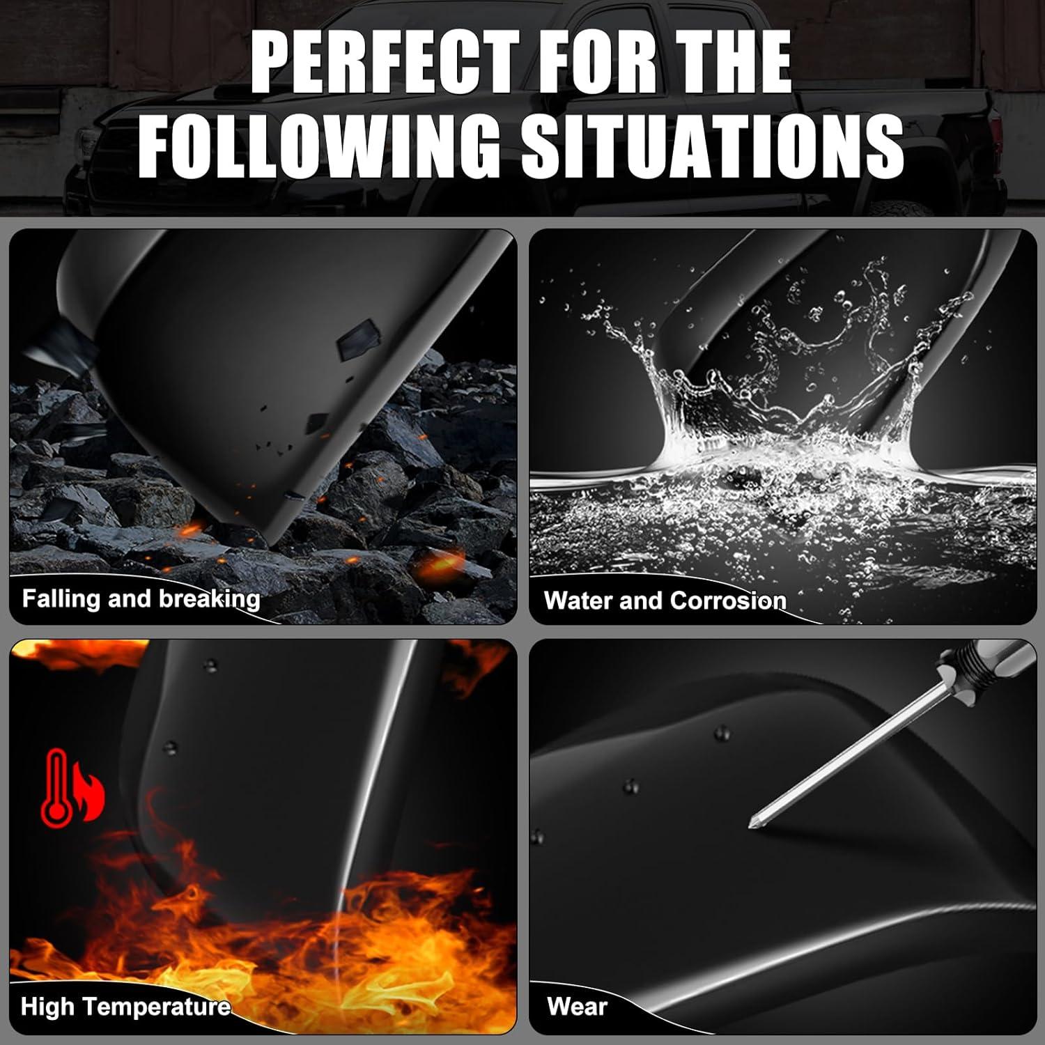 Cubiertas de Espejo Sportuli Negro para Toyota 4Runner y Rav4