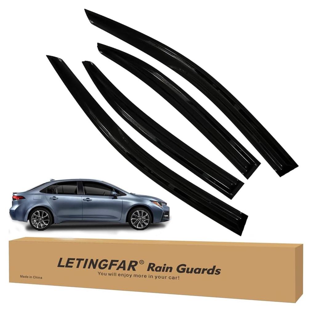 Deflectores de lluvia adhesivos LETINGFAR para Toyota Corolla 2020-2024