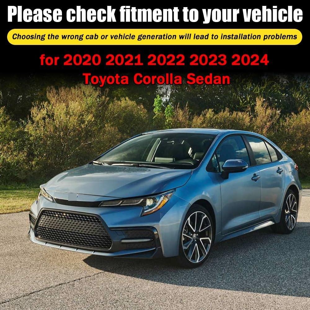 Deflectores de lluvia adhesivos LETINGFAR para Toyota Corolla 2020-2024