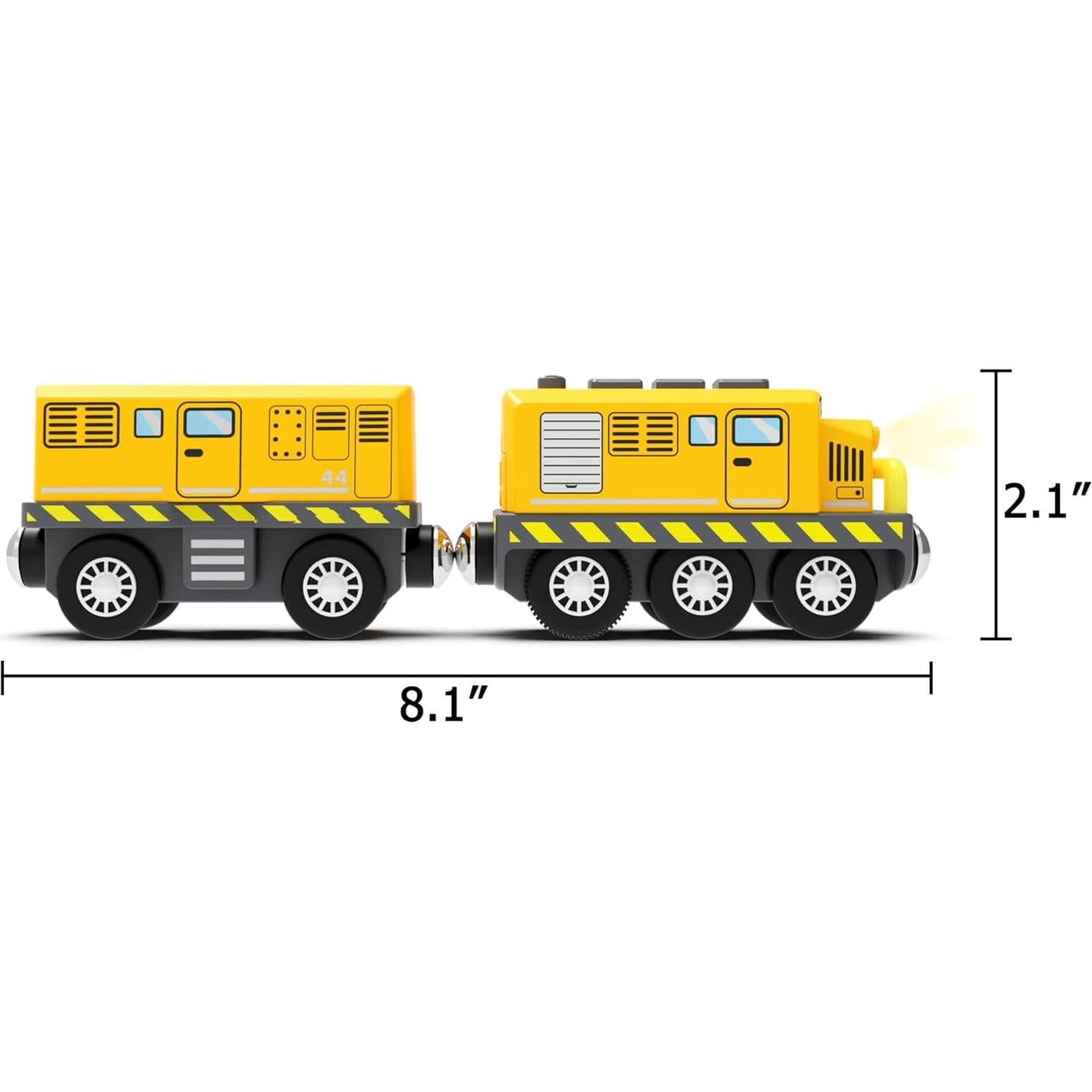 Juego de tren motorizado May & Z para vías de madera
