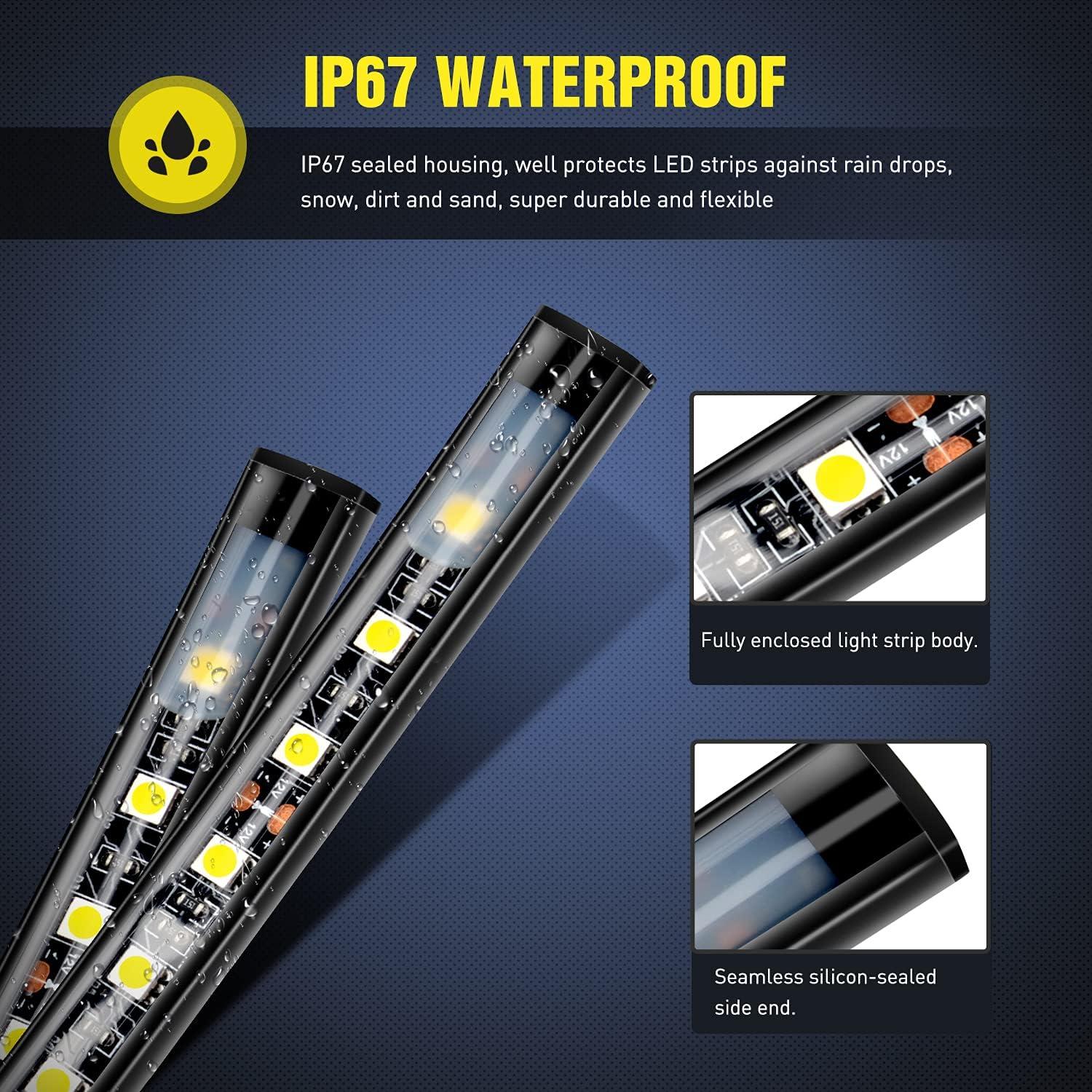 Nilight TR-05 Kit de Tira de Luz LED 60" 180 LEDs IP67