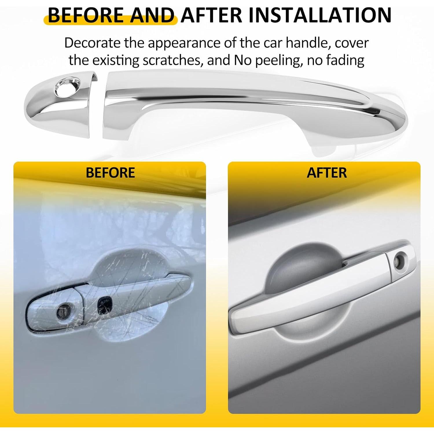 Cubiertas de Manijas de Puerta OCPTY para Toyota RAV4 2013-2018